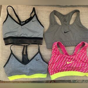 (4) Nike sports bras